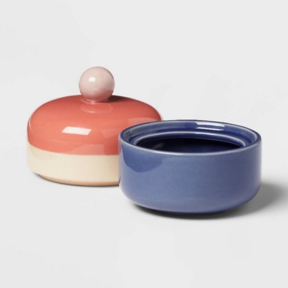 Opalhouse Colorful Ceramic Jar with Lid